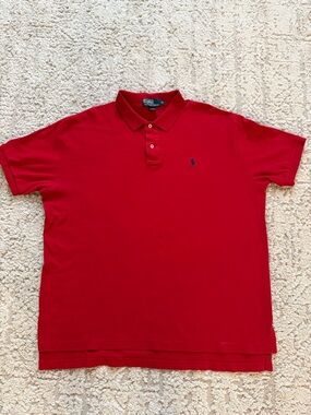 Polo by Ralph Lauren Red Short-Sleeve Classic Polo pony logo